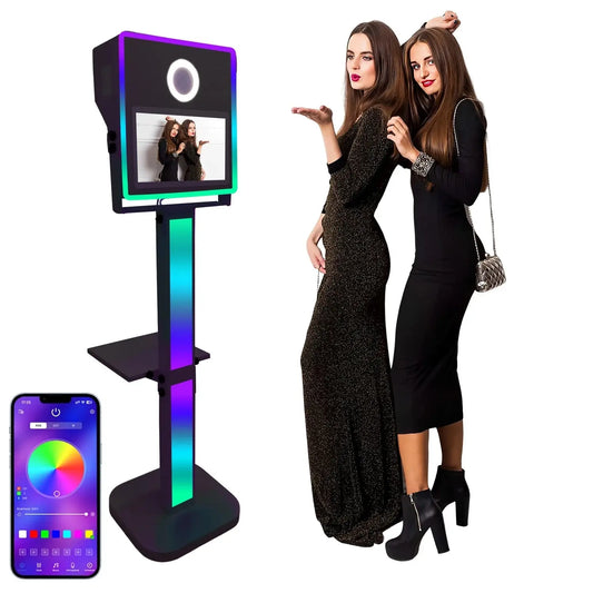 15.6 Inches Photo Booth With Screan Magic Mirror Photo Booth For Events Mirror Photo Frame With Light